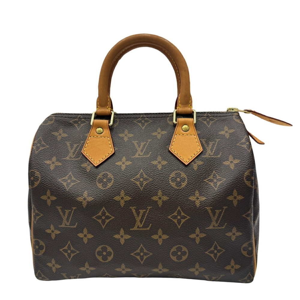 LOUIS VUITTON Speedy 25 M41528 Monogram Handbag Boston Bag for Men and Women